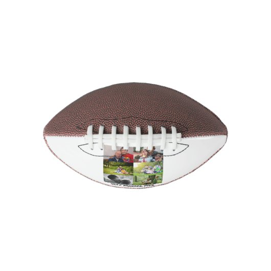 最高のカスタム祖父の写真コラージュ アメリカンフットボール (正面)