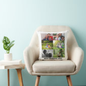 最高のカスタム祖父の写真コラージュ クッション (椅子)