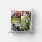 最高のカスタム祖父の写真コラージュ クッション (正面)