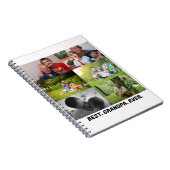 最高のカスタム祖父の写真コラージュ ノートブック (右側)