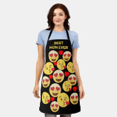 最高のカスタム...愛絵文字エプロン エプロン (着用した状態)