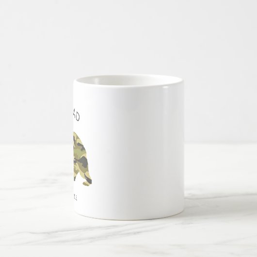 最高のカッコいいパパ軍パパベア父のデイコーヒー コーヒーマグカップ (中央)