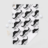 最高のカッコいいパパ黒口ひげ父の日 ゴルフタオル (インサイチュ)