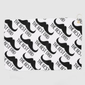 最高のカッコいいパパ黒口ひげ父の日 ゴルフタオル (横)