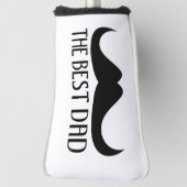 最高のカッコいいパパ黒口ひげ父の日 ゴルフヘッドカバー (回転90)