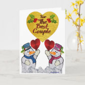 最高のカップルに カード (黄色い花)