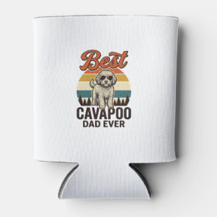 最高のカバプーのパパ ビンテージ犬グッズTシャツデザイン_1 缶クーラー