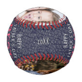 最高のカラフルタイポグラフィレザープリント写真 野球ボール (裏面)