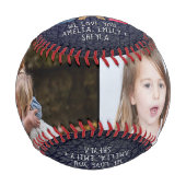 最高のカラフルタイポグラフィレザープリント写真 野球ボール (正面)