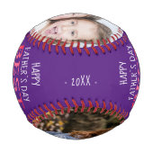 最高のカラフルタイポグラフィ2フォトコラージュ 野球ボール (裏面)