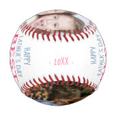 最高のカラフルタイポグラフィ2 Photo Collage Base 野球ボール (裏面)