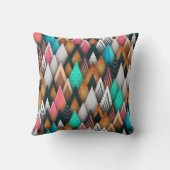 最高のカラフル投げパイロー クッション (裏面)