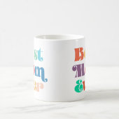 最高のカラフル母の日 コーヒーマグカップ (中央)