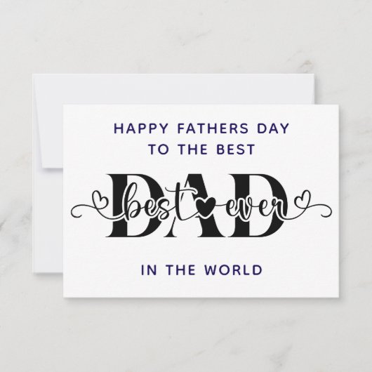 最高のカードで父の日おめでとう カード (正面)