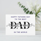 最高のカードで父の日おめでとう カード (スタンド正面)