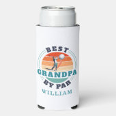 最高のガルパバイパーレトロゴパーソナライズされたリン スリム缶クーラー (Seltzer裏面)