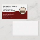 最高のガレージ ドア モダン ビジネス カード (正面/裏面)