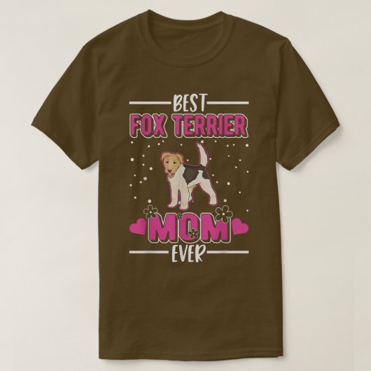 最高のキツネテリア母マエバーキツネテリア母 Tシャツ (デザイン正面)