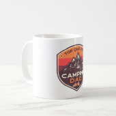 最高のキャンプパパ コーヒーマグカップ (正面左)