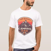 最高のキャンプパパ Tシャツ (正面)