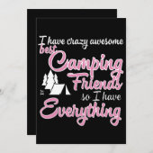 最高のキャンプ仲間がいるから、キャンプTシャツを全て持っている (正面/裏面)