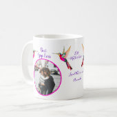 最高のギィ！家族写真ハミングバードコーヒー コーヒーマグカップ (正面左)