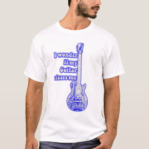 最高のギタリスト。ビンテージブルー Tシャツ