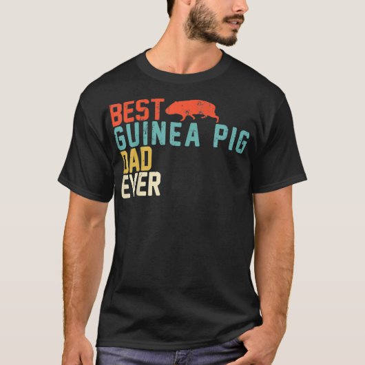 最高のギニアピグパパエバレトロヴィンテージ Tシャツ (正面)