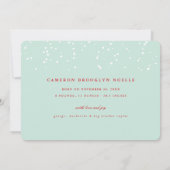 最高のギフトエバグランジタイポグラフィ新生児5 Photo 案内状 (裏面)