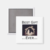 最高のギフトエバークリスマス出生物語 マグネット (正面/裏面)