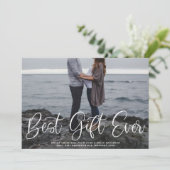 最高のギフトエバーベビー妊娠休暇の写真 シーズンカード (スタンド正面)