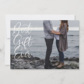 最高のギフトエバーベビー妊娠休暇の写真 シーズンカード (正面)