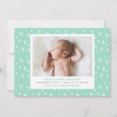 最高のギフトエバーホリデイマルチプルフォト誕生 案内状 (裏面)