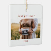 最高のギフトエバー妊娠記念品 セラミックオーナメント (右)