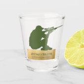 最高のギフトパーソナライズされたで ショットグラス (正面)