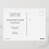 最高のギフトモダンベビーカスタム写真シール箔 箔シーズンポストカード (裏面)