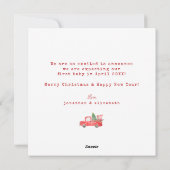 最高のギフト妊娠告知ホリデーカード シーズンカード (裏面)