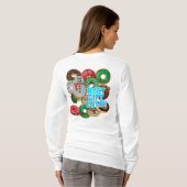 最高のギフト!クリスマスドーナツ Tシャツ (裏面フル)