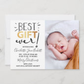 最高のギフト！ |クリスマス誕生発表 シーズンカード (正面)