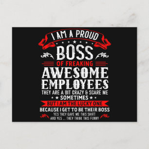 最高のクソ優秀な社員の誇り高き上司です ポストカード