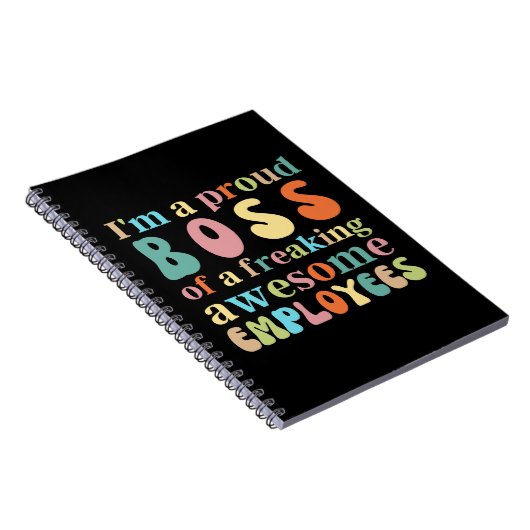 最高のクソ素晴らしい社員たちの自慢の上司だ ノートブック (右側)