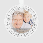 最高のクラシックGrandpa Everのモダン写真 オーナメント (裏面)