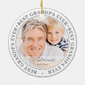 最高のクラシックGrandpa Everのモダン写真 セラミックオーナメント (裏面)