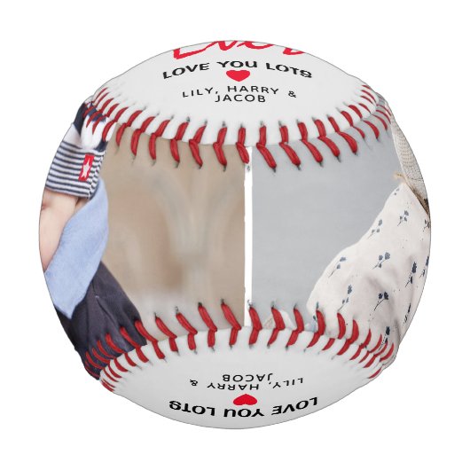 最高のクラシックMom Ever 2 Photo Gift Basball 野球ボール (正面)