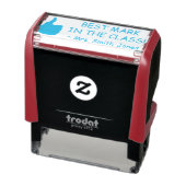 「最高のクラスにマーク!」 +教育者カスタム名 セルフインキングスタンプ (商品)