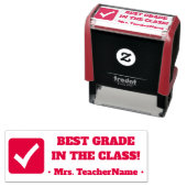 「最高のクラス内の成績!」 +のチュータカスタムー名 セルフインキングスタンプ (インサイチュ)