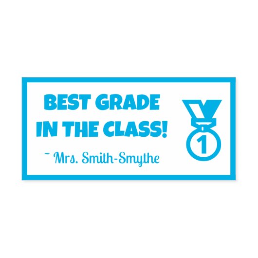 「最高のクラス内の成績！」 +のチュータカスタムー名 セルフインキングスタンプ (デザイン)