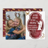 最高のクリスマスで神に栄光を与える シーズンカード (正面/裏面)