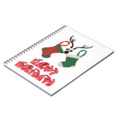 最高のクリスマスの特別イベント赤と緑 ノートブック (左側)