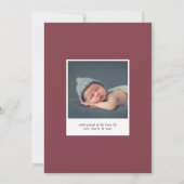 最高のクリスマスの生誕発表 案内状 (裏面)